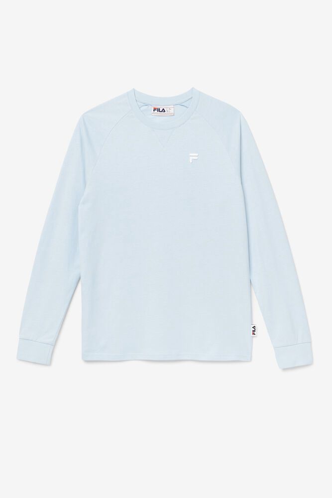 Fila T Skjorte Herre Blå Flynn Lenge Sleeve 279154-AQY